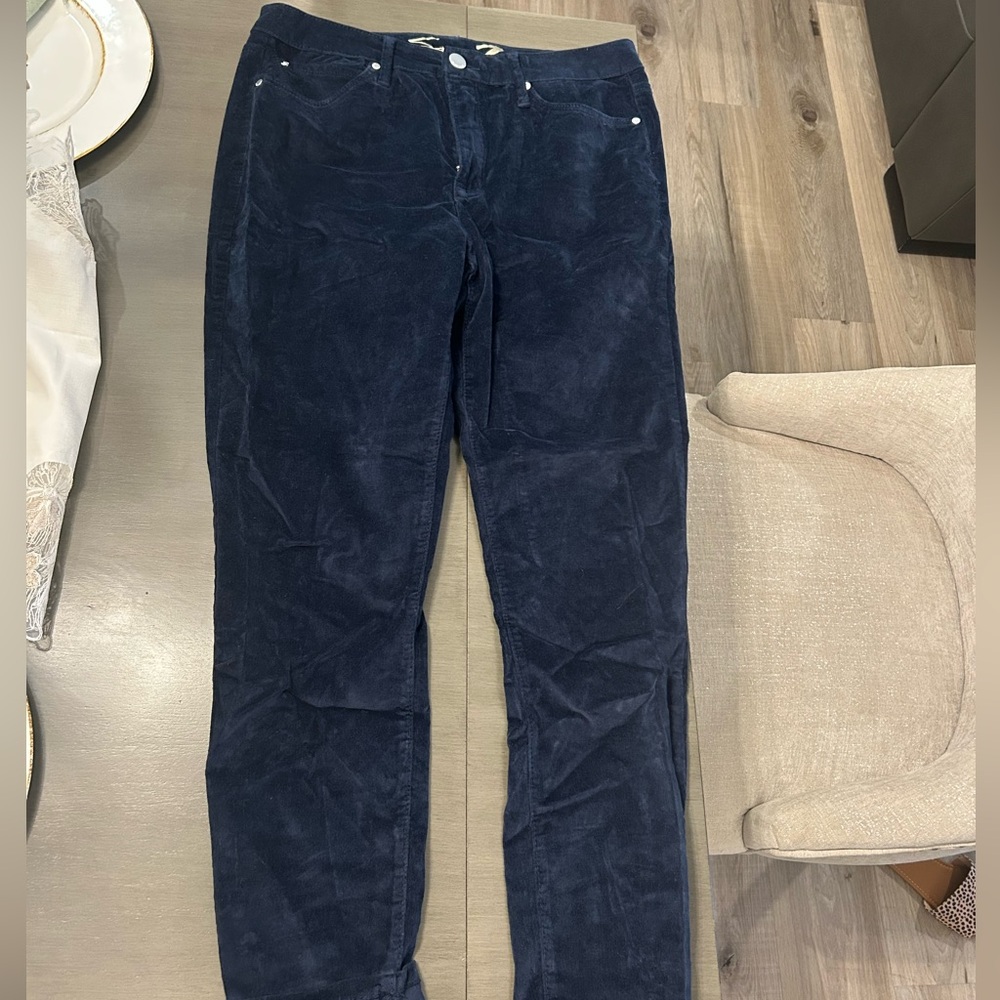 Blue corduroy pants